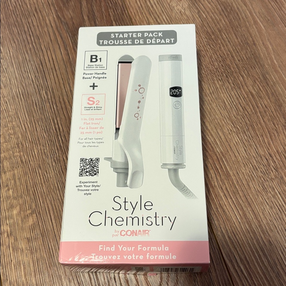 NIB Style Chemistry by Conair Starter Pack - Power Handle + 1” Straightener - Picture 2 of 3
